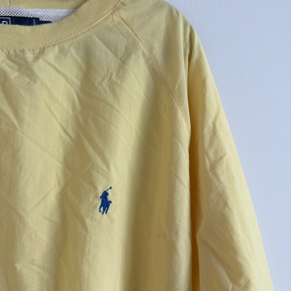 Vintage Polo Ralph Lauren Butter Yellow Nylon Pullover Size Large - Picture 3 of 11
